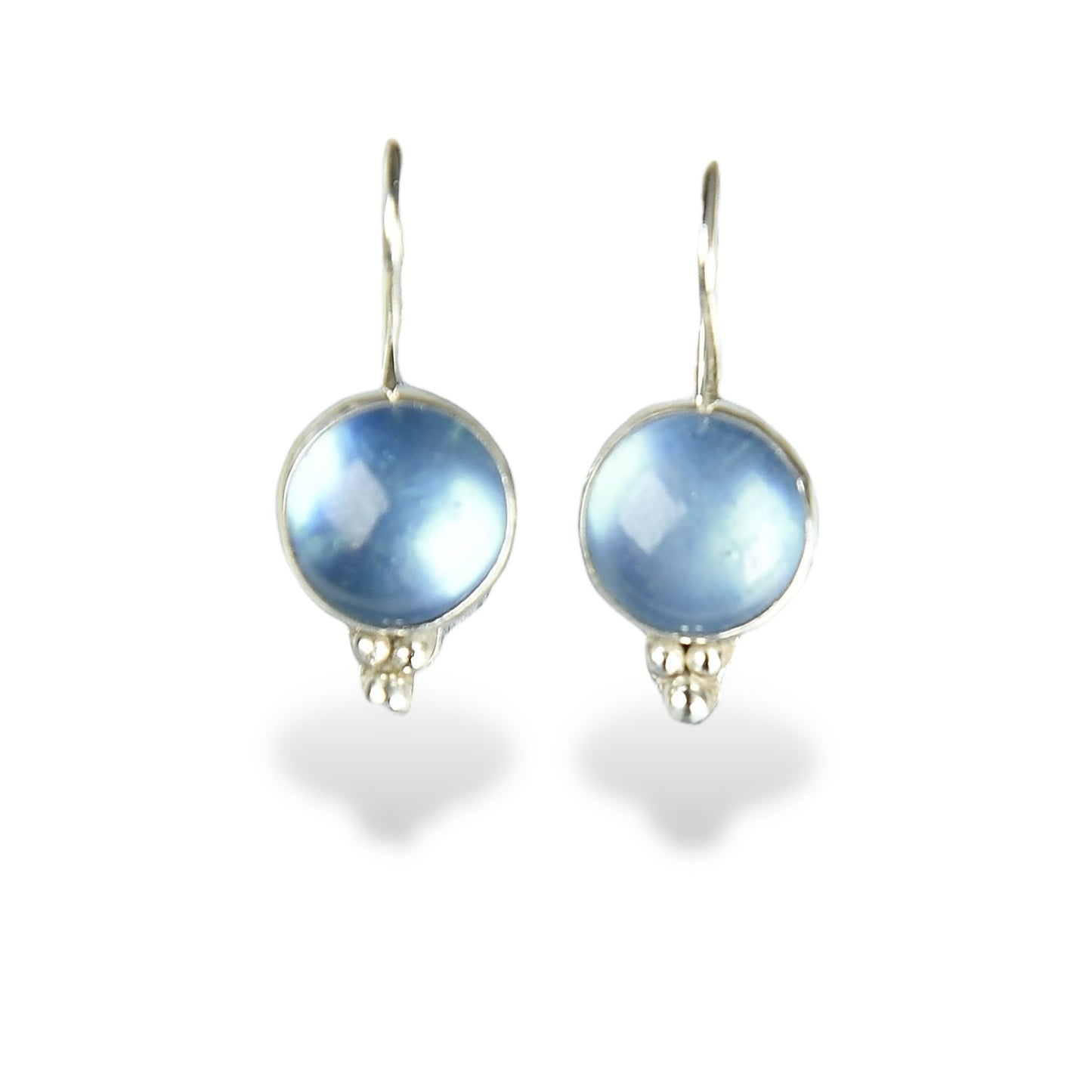 AQUAMARINE STERLING DROP EARRINGS