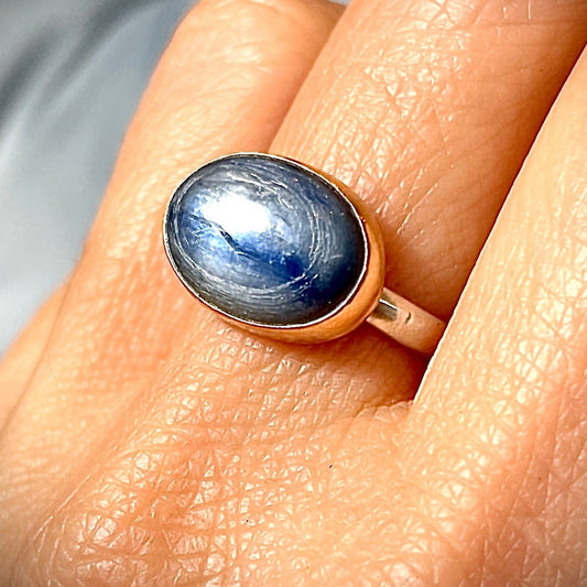 Agapé Artisan Jewelry BLUE KYANITE 14K GOLD FILL & STERLING RING 14k gold filled