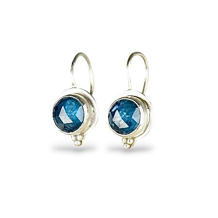 NEON PARAIBA KYANITE STERLING DROP EARRINGS