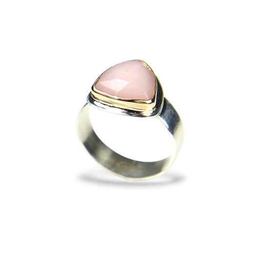 PINK OPAL STERLING RING