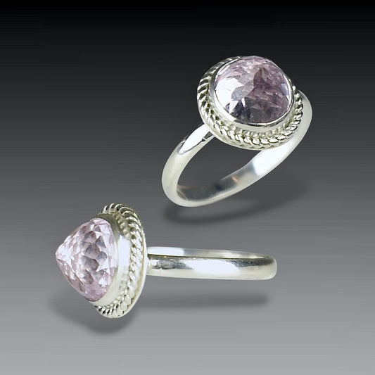 KUNZITE STERLING RING