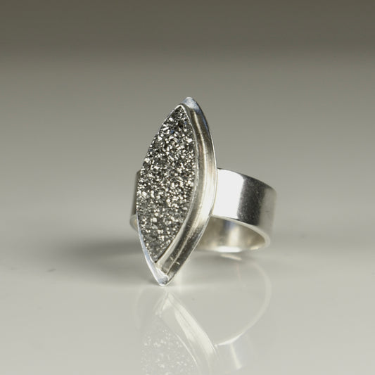 SILVER DRUZY STERLING RING