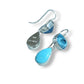 BLUE TOPAZ & NACOZARI TURQUOISE STERLING EARRINGS