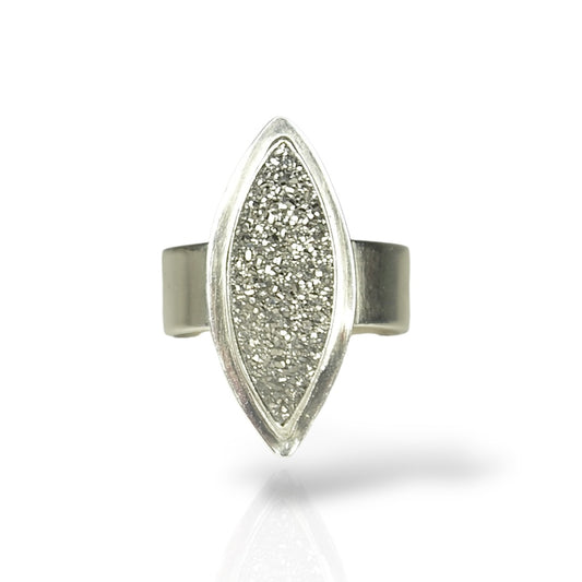 SILVER DRUZY STERLING RING