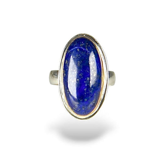 LAPIS LAZULI 14K GOLD FILL & STERLING RING