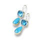 BLUE TOPAZ & NACOZARI TURQUOISE STERLING EARRINGS