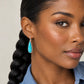GEM SILICA 14K GOLD FILL & STERLING SILVER DROP EARRINGS