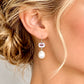 KUNZITE & FRESHWATER PEARL DROP STERLING EARRINGS