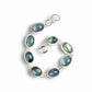 LINKED KYANITE STERLING SILVER BRACELET