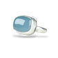 AQUA CHALCEDONY STERLING SILVER RING
