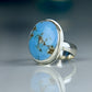 GOLDEN HILLS TURQUOISE STERLING SILVER RING