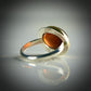 HESSONITE GARNET 14K GOLD FILL & STERLING RING