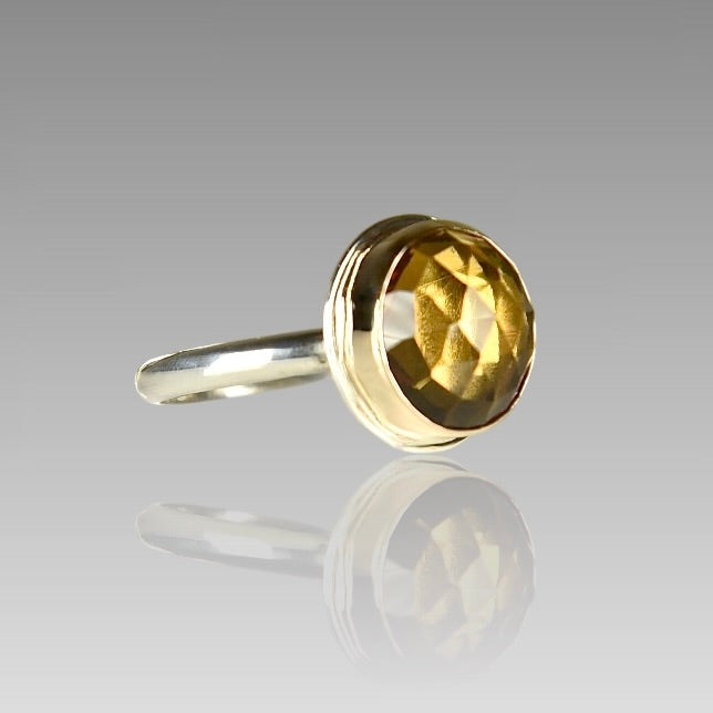 CITRINE 14K GOLD FILL RING