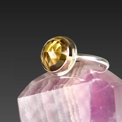 CITRINE 14K GOLD FILL RING