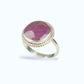 PINK SAPPHIRE STERLING RING