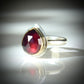 RHODOLITE GARNET TEARDROP 14K GOLD FILL & STERLING RING