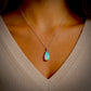 ETHIOPIAN OPAL STERLING SILVER PENDANT NECKLACE