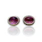 BERRY TOURMALINE STERLING STUD EARRINGS