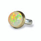 ETHIOPIAN OPAL 18K SOLID GOLD & STERLING RING
