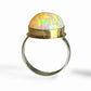 ETHIOPIAN OPAL 18K SOLID GOLD & STERLING RING