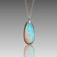 ETHIOPIAN OPAL STERLING SILVER PENDANT NECKLACE