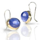 TANZANITE 14K GOLD FILL & STERLING SILVER DROP EARRINGS