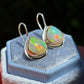 ETHIOPIAN OPAL 14K GOLD FILL & STERLING DROP EARRINGS