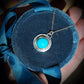 KINGMAN TURQUOISE 14K GOLD FILL & STERLING PENDANT NECKLACE