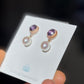 PINK AMETHYST & FRESHWATER PEARL 14K GOLD FILL EARRINGS