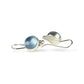 AQUAMARINE STERLING DROP EARRINGS
