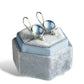 AQUAMARINE STERLING DROP EARRINGS
