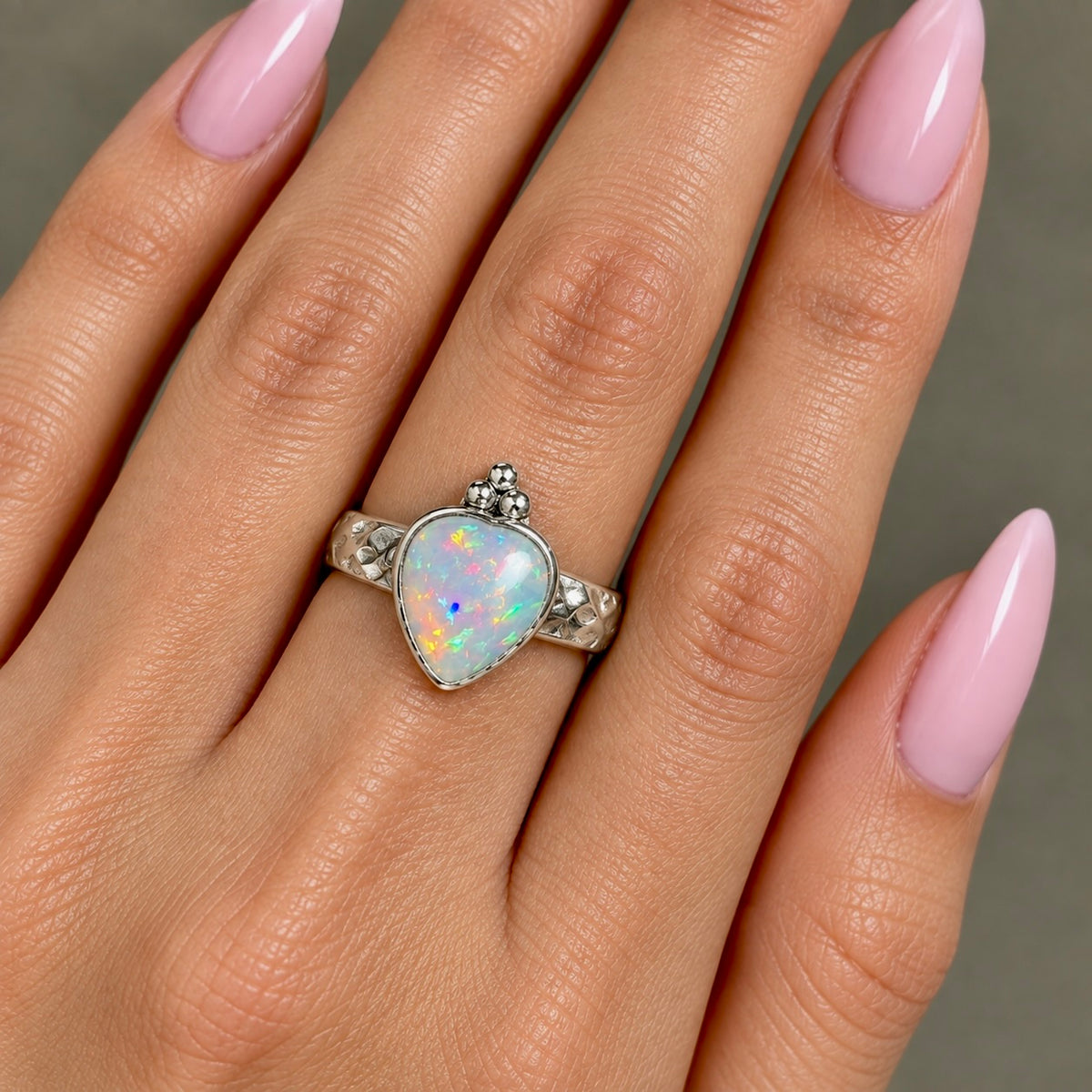 ETHIOPIAN OPAL STERLING RING