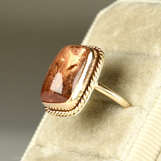 Agapé Artisan Jewelry IMPERIAL TOPAZ 14K GOLD FILL RING 14k gold filled