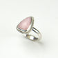 Agapé Artisan Jewelry PINK OPAL SHIELD STERLING RING 14k gold filled