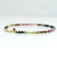 Agape Artisan Jewelry SKINNY OMBRE TOURMALINE BRACELET 14k gold filled