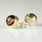 Agapé Artisan Jewelry SMOKY QUARTZ 14K GOLD FILL & STERLING STUD EARRINGS 14k gold filled