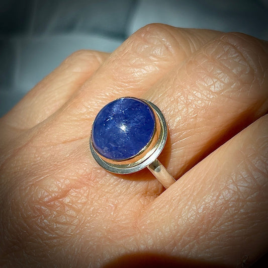 Agapé Artisan Jewelry TANZANITE 14K GOLD FILL & STERLING RING 14k gold filled