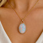 ETHIOPIAN OPAL 14K GOLD FILL PENDANT NECKLACE
