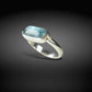 PARAIBA BLUE KYANITE STERLING RING