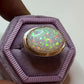 ETHIOPIAN OPAL 18K SOLID GOLD & STERLING RING