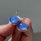 TANZANITE 14K GOLD FILL & STERLING SILVER DROP EARRINGS