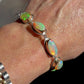 LINKED ETHIOPIAN OPAL 14K GOLD FILL & STERLING SILVER BRACELET