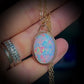 ETHIOPIAN OPAL 14K GOLD FILL PENDANT NECKLACE