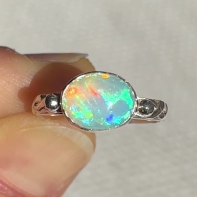 ETHIOPIAN OPAL STERLING RING