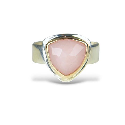 PINK OPAL STERLING RING