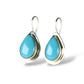 AUSTRALIAN CHRYSOPRASE 14K GOLD & STERLING SILVER DROP EARRINGS