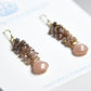 Agape Artisan Jewelry PEACH MOONSTONE CASCADE EARRINGS 14k gold filled