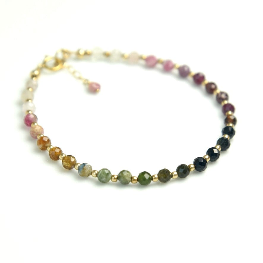 Agape Artisan Jewelry SKINNY TOURMALINE BRACELET 14k gold filled