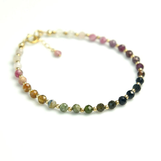 Agape Artisan Jewelry SKINNY TOURMALINE BRACELET 14k gold filled